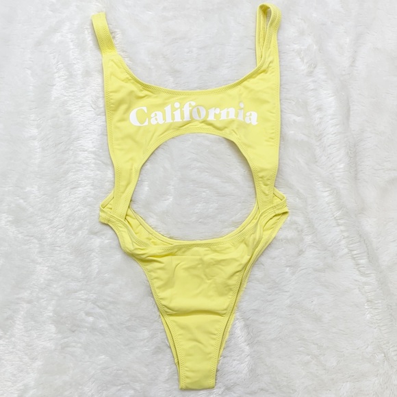 Chloe Rose Surf’s Up 1-Piece Swimsuit Yellow - Picture 4 of 12